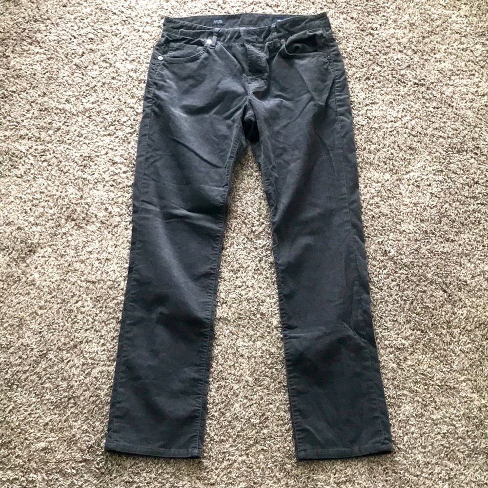 Men's Grey Corduroy Pants